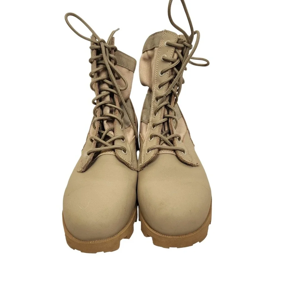 ROTHCO G.I. Type Jungle Combat Boots Mens 6 Beige Leather Tactical Military‎